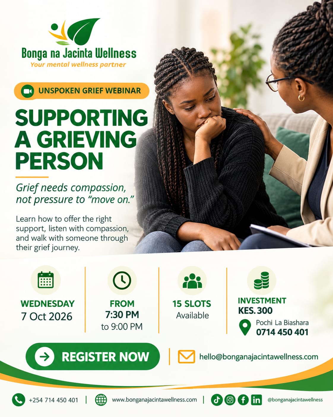 Supporting A Grieving Person Webinar